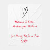 BACHELORETTE FLEECEDECKE (Vorderseite)