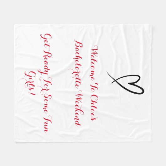 BACHELORETTE FLEECEDECKE (Vorderseite (Horizontal))