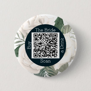 Bachelorette Floral Qr Code kaufen die Braut ein G Button
