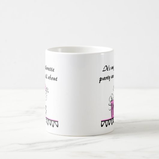 Bachelorette ganz über mich kaffeetasse (Mittel)