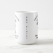 Bachelorette Geburtsmonat Blume Februar Violet Kaffeetasse (Mittel)