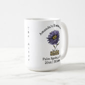 Bachelorette Geburtsmonat Blume September Aster Kaffeetasse (VorderseiteRechts)