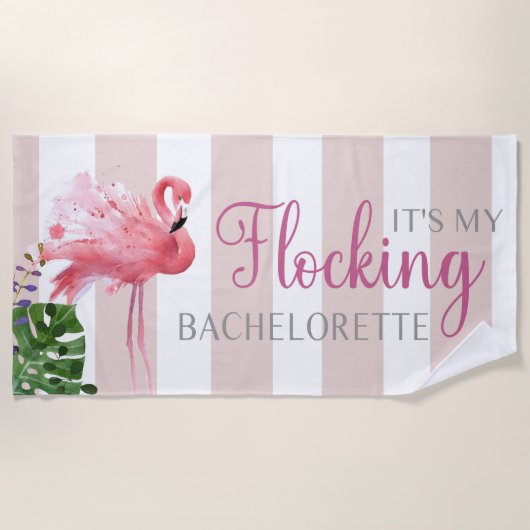 Bachelorette, Geschenk für die Bridäne, Hochzeit, Strandtuch (Vorderseite)