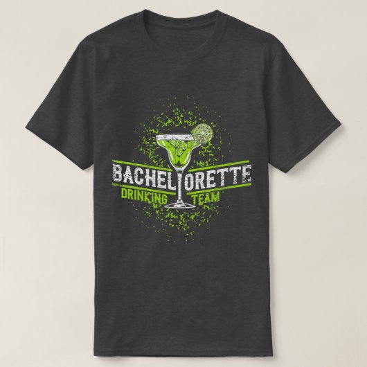 Bachelorette-Getränketeam T-Shirt (Design vorne)