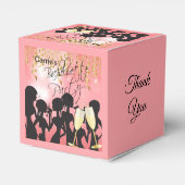 Bachelorette Girls Night Out - Coral Geschenkschachtel (Rückseite)