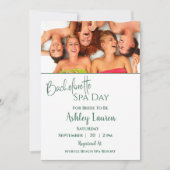 Bachelorette Girls Wellness-Center Einladung (Vorderseite)