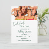 Bachelorette Girls Wellness-Center Einladung (Stehend Vorderseite)