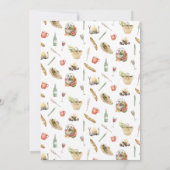 Bachelorette Glamping Camping Wochenende Einladung (Rückseite)