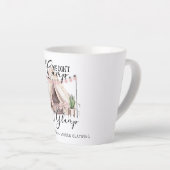 Bachelorette Glamping Party Guest Latte Tasse (Rechte Ecke)