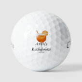 Bachelorette Golf Balls - Aperol Spritz Golfball (Vorderseite)