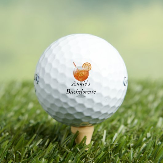 Bachelorette Golf Balls - Aperol Spritz Golfball (Insitu T-Shirt)