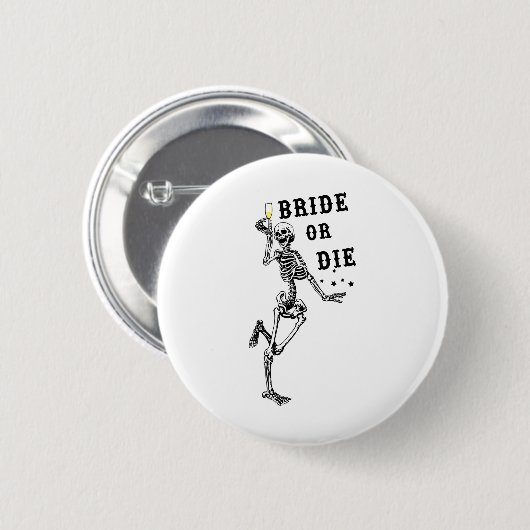 Bachelorette Gothic Bachelorette: Braut oder Die S Button (Vorne & Hinten)
