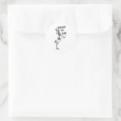 Bachelorette Gothic Bachelorette: Braut oder Die S Runder Aufkleber (Tasche)