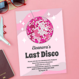 Bachelorette Groovy Letzte Disco Einladung, Disco  Einladung