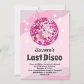 Bachelorette Groovy Letzte Disco Einladung, Disco Einladung (Vorderseite)