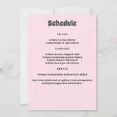 Bachelorette Groovy Letzte Disco Einladung, Disco Einladung (Rückseite)