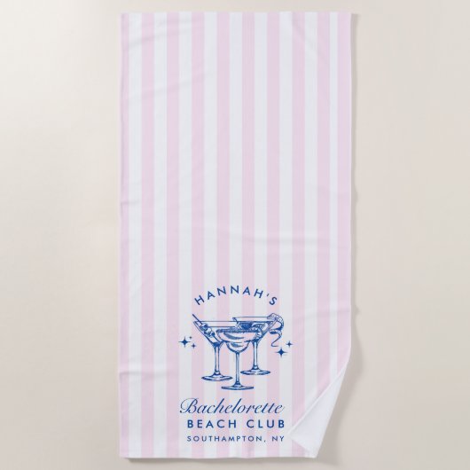 Bachelorette Grün & Gelb Modernes Badetuch (Vorderseite)