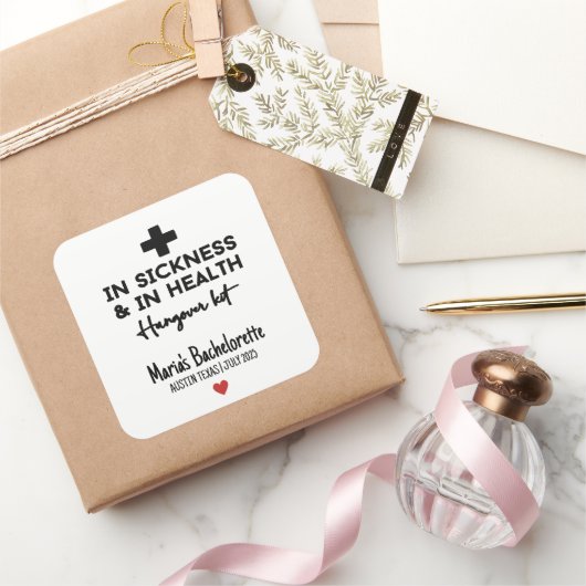 Bachelorette Hangover Kit Stickers (Schenken)