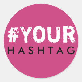 Bachelorette Hashtag Pink Schwarz-weiß Sticker