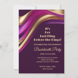 Bachelorette - ihre letzte Flut vor den Rings- Einladung