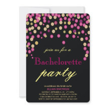 Bachelorette Imitate Pink Confetti Party