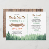 Bachelorette in Hüttenwäldern mit Einladung zur To (Vorne/Hinten)