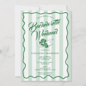 Bachelorette Itinerary Bach Weekend Pizza Italian Einladung (Vorderseite)