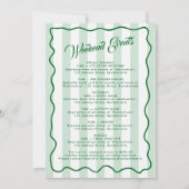 Bachelorette Itinerary Bach Weekend Pizza Italian Einladung (Rückseite)