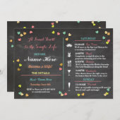 Bachelorette Itinerary Weekend Brautparty Programm (Vorne/Hinten)