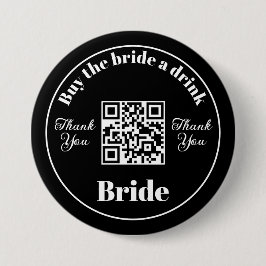 Bachelorette kaufen die Braut ein Getränk | QR-Cod Button