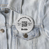 Bachelorette kaufen die Braut ein Getränk | QR-Cod Button (Beispiel)