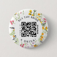 Bachelorette Kaufen Sie die Brille ein Getränk QR-
