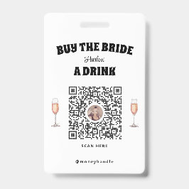 Bachelorette kauft die Braut ein Abzeichen mit QR- Ausweis