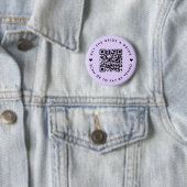 Bachelorette kauft die Braut einen Lila QR-Code Button (Beispiel)
