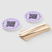 Bachelorette kauft die Braut einen Lila QR-Code Fächer (Non-assembled)