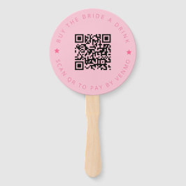 Bachelorette kauft die Braut einen Trinkrosa QR-Co Fächer