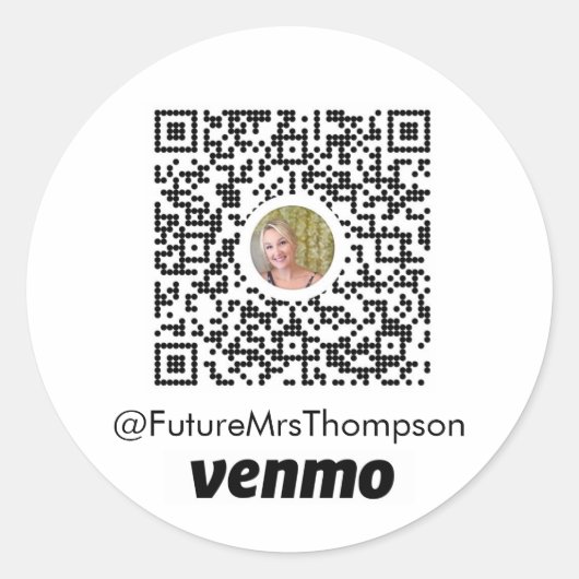 Bachelorette kauft ihr einen Drink-Venmo-Sticker Runder Aufkleber (Vorderseite)