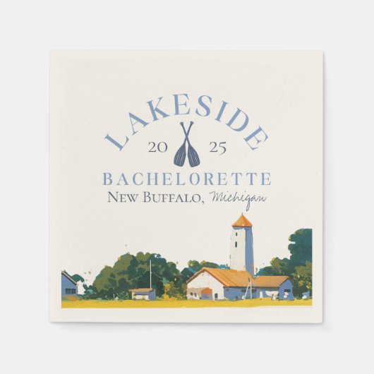 Bachelorette-Klassik Serviette (Vorderseite)