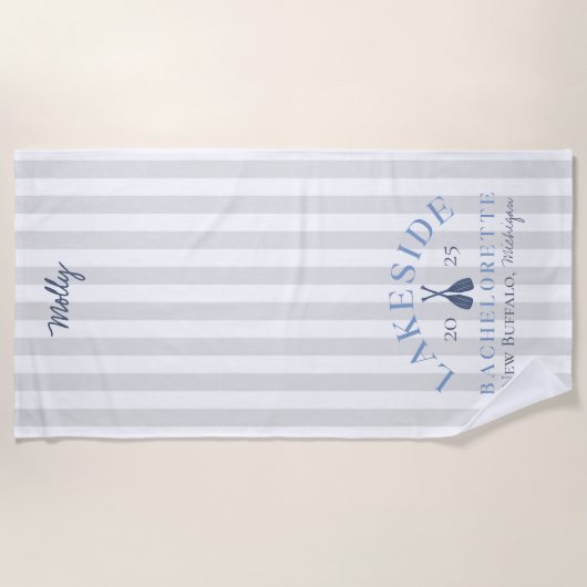 Bachelorette-Klassik Strandtuch (Vorderseite)