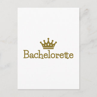 Bachelorette-Krone Postkarte
