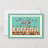 Bachelorette Las Vegas Weekend RSVPs RSVP Karte (Rückseite)