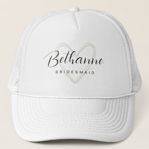 Bachelorette Minimalistische Bridesmaid Truckerkappe