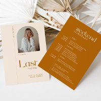 Bachelorette Moderne Terracotta "Last Flying" Foto