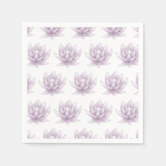 Bachelorette Multi Pink Lotus Party Serviette (Vorderseite)