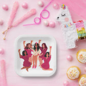 BACHELORETTE NAPKINS EDITABLE TEXT PAPPTELLER (Party)