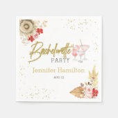 Bachelorette Napkins | Farbrosa Cocktail Serviette (Vorderseite)