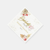Bachelorette Napkins | Farbrosa Cocktail Serviette (Ecke)