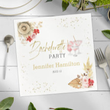 Bachelorette Napkins | Farbrosa Cocktail