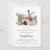 Bachelorette Nash Bash | Western Cowgirl Einladung (Vorderseite)