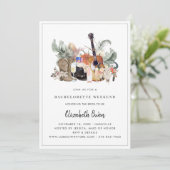 Bachelorette Nash Bash | Western Cowgirl Einladung (Stehend Vorderseite)